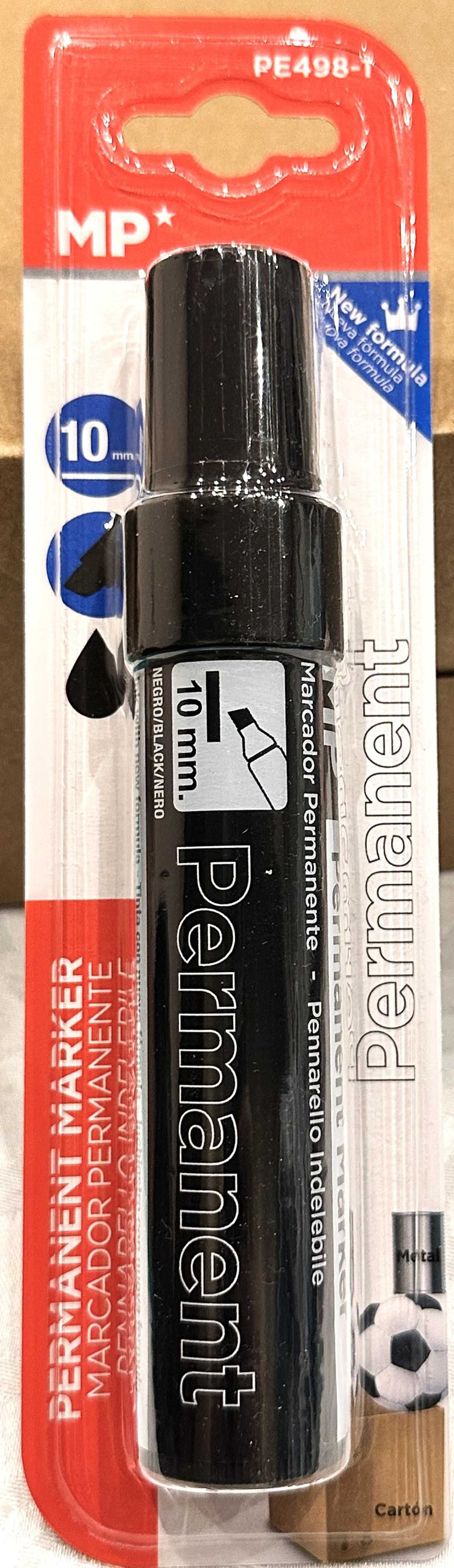 Marker permanentny czarny 10mm MP duży PE498-1
