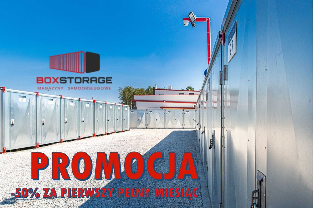 Magazyn samoobsługowy do wynajęcia 12m2 PROMOCJA -50%
