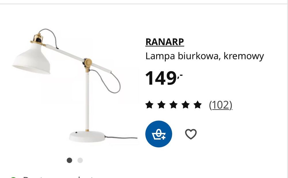 2 lampki na biurko