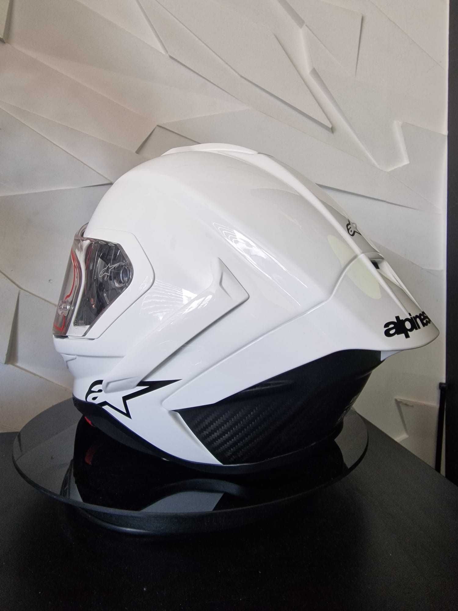 Kask Alpinestars Supertech R10 Solid Białty White! 'S 'M 'L GRATISY!
