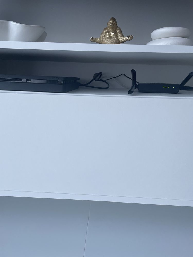 Komoda Masimo RTV 180 cm biała wisząca mat