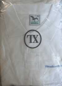 Koszulka polo Adler białą XL 100% bawełna t-shirt