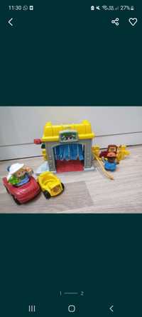 Little People myjnia samochodowa Fisherprice autka Mali odkrywcy