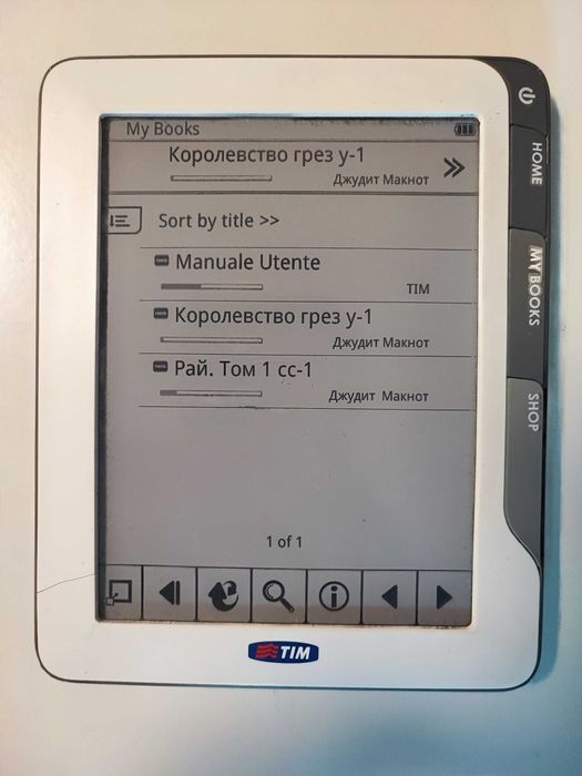 Электронная книга TIM biblet E-Ink Wi-Fi 3G 6" отличное состояние