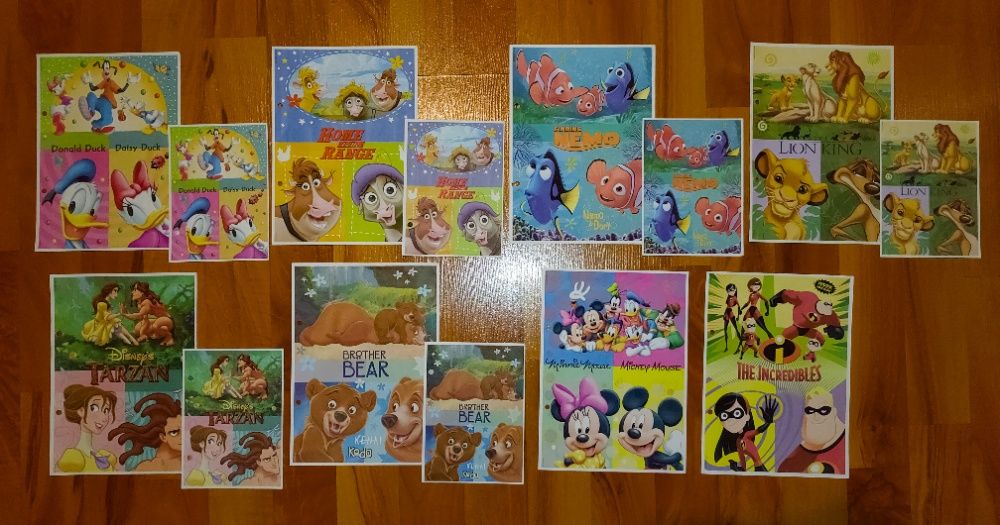 Karteczki Tarzan, Król Lew, Myszka Miki, Nemo, Rogate Ranczo i inne