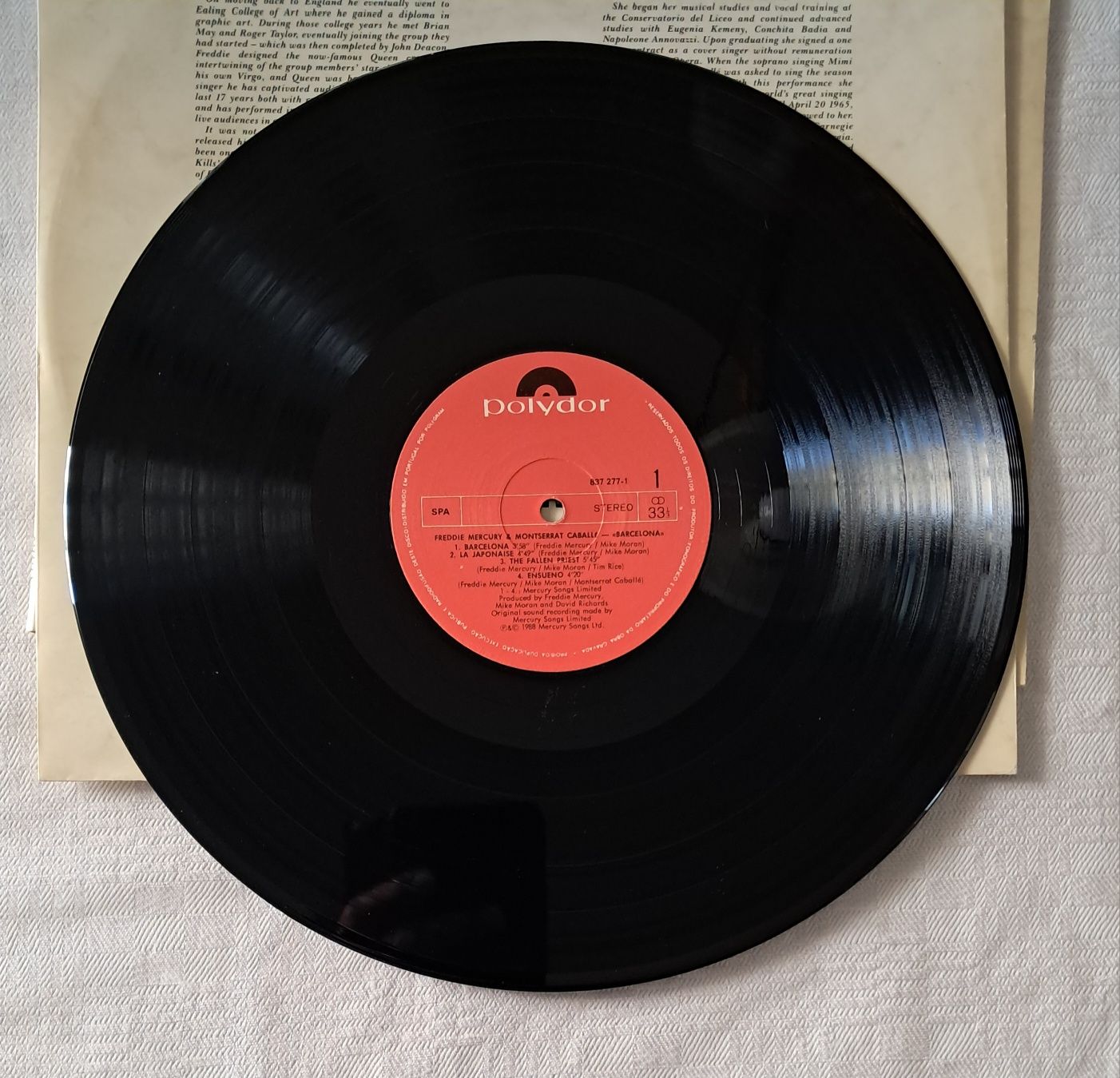LP Freddie Mercury & Montserrat Caballé  - Barcelona