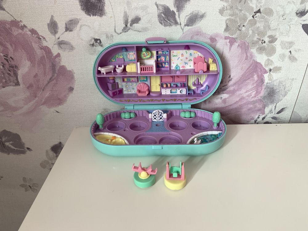 Polly Pocket Bluebird Babysitting Stamper Set, zabawka vintage