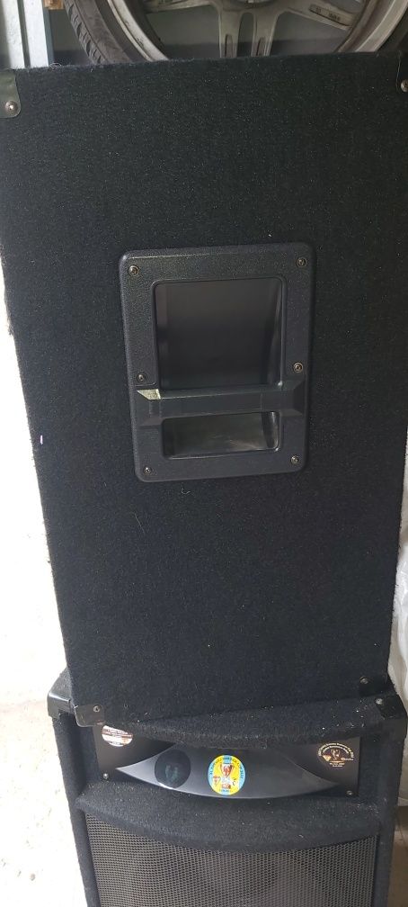 Kolumny estradowe 500W x2 + wzmacnuacz+ kable