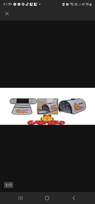 Garfield transporter dla kota szary 50x31x28cm