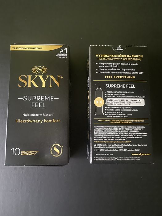 Prezerwatywy Skyn Supreme Feel 10szt najcieńsze, nowość