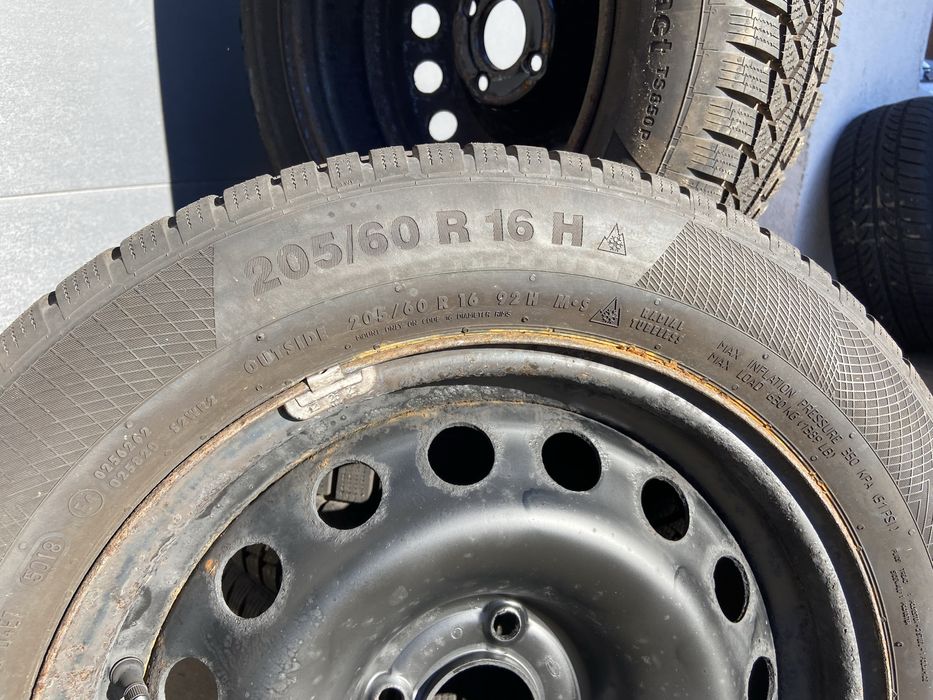 Opony felgi zimowe zima 205/60r16 koła continental winterconatct