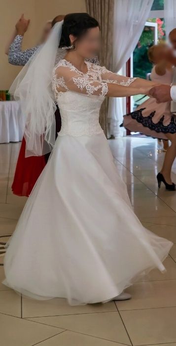 Piękna suknia ślubna w okazyjnej cenie! Dodatki gratis :)