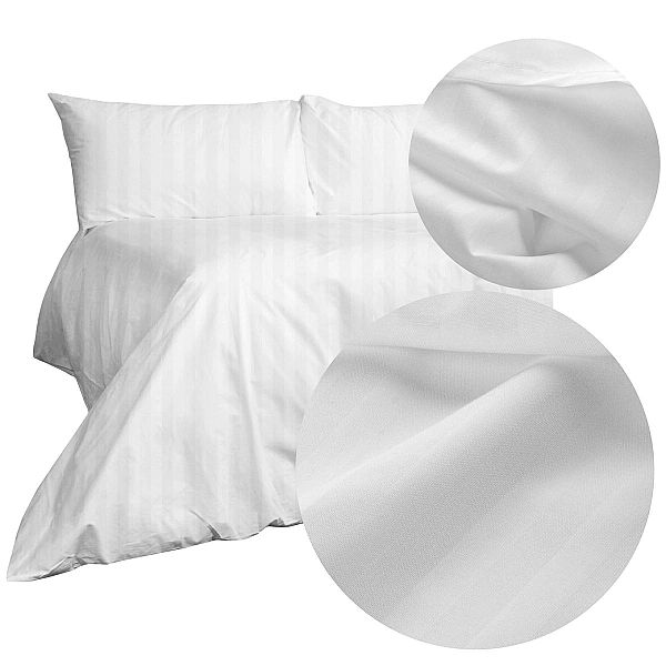 Pościel 160x200/3 części Bawełniana Hotelowa Adamaszek Selene