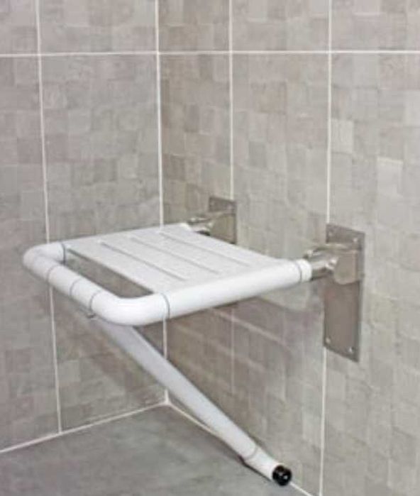 assento de casa de banho antideslizante branco