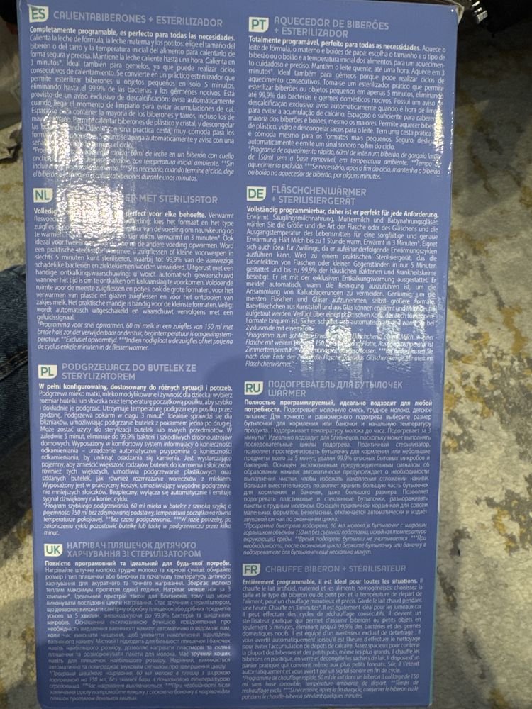 Aquedor e esterilizador de biberões chicco.