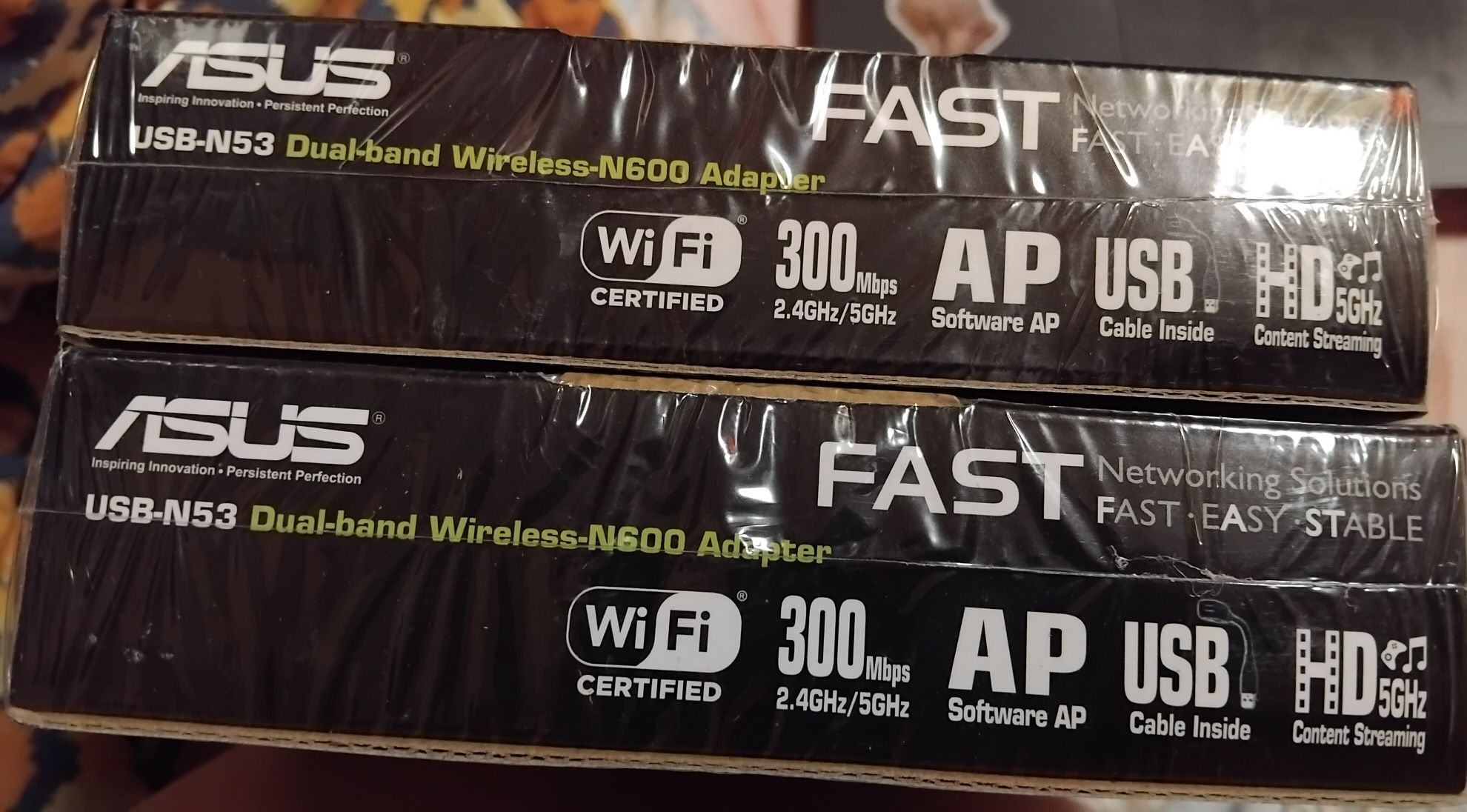 Адаптер WiFi ASUS USB-N53 Dual Band 600Mbps
Два частотных диап