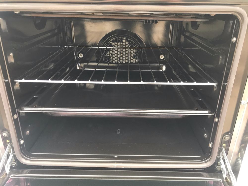 Газова плита Smeg 60см нержавійка з електро духовкою