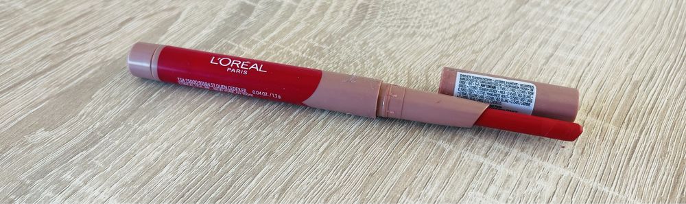 Pomadka kredka L’oreal Matte Lip Crayon 110 caramel rebel czerwona