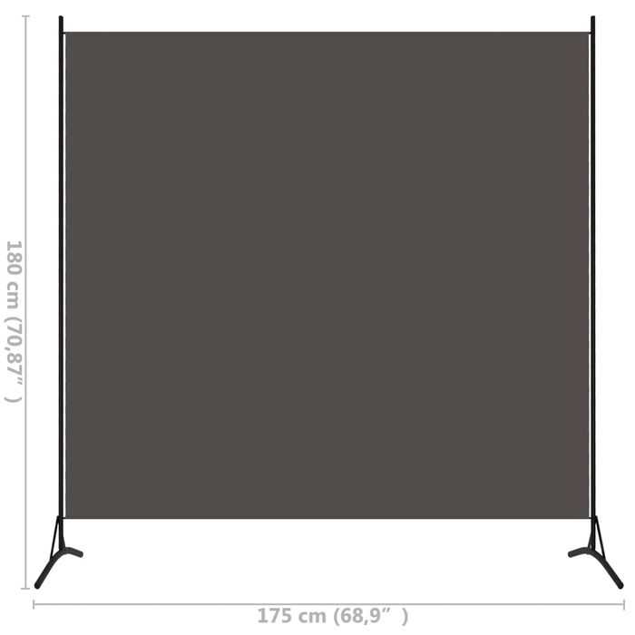 Vidaxl Parawan 1-Panelowy, Antracytowy, 175 X 180 Cm