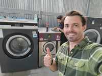 Maquina de lavar e secar lavandaria industrial alojamento local