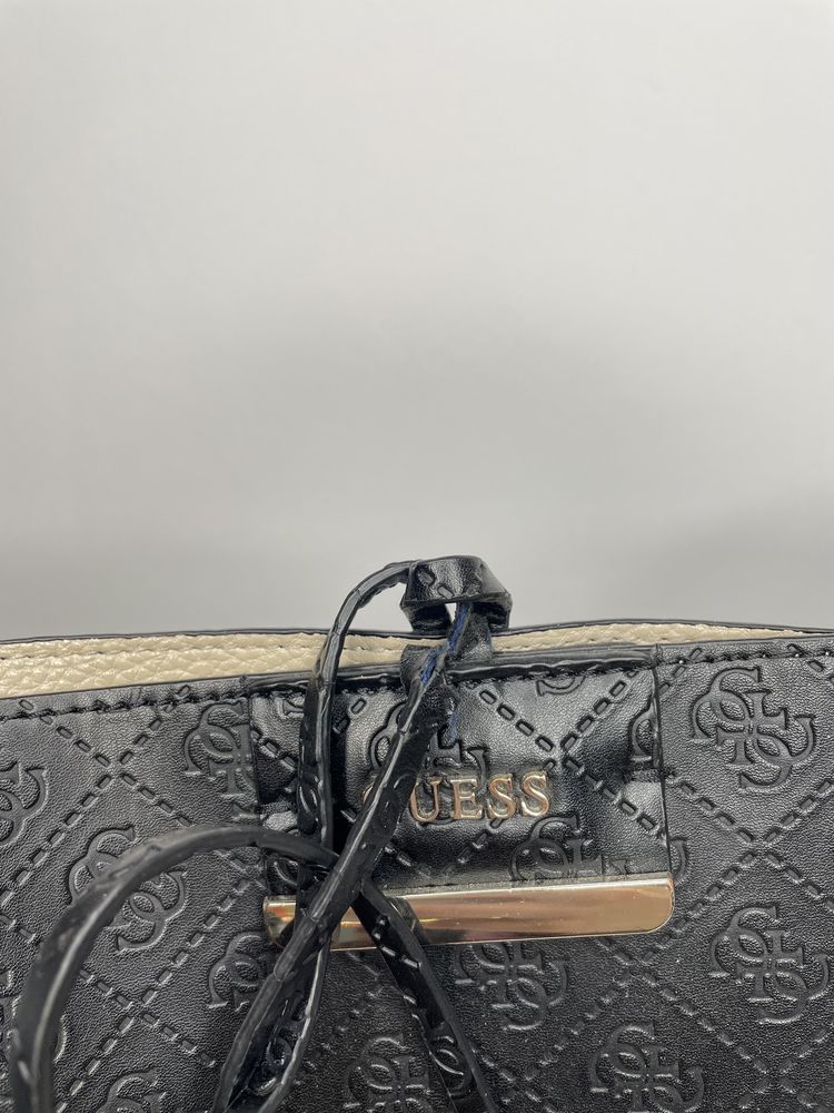 GUESS torebka shopper czarna marciano tote jet set klasyczna maxi midi