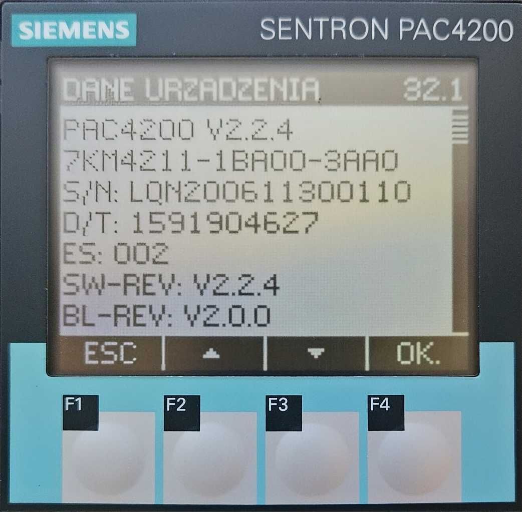 Sentron PAC4200 PN i DP.