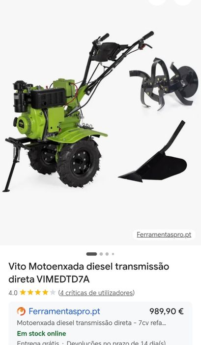 Motoenxada 7cv diesel