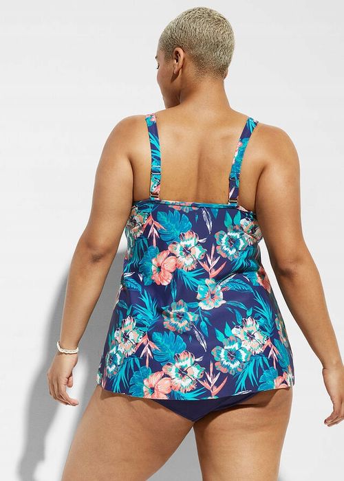 B.P.C tankini granatowe w kolorowe wzory 44.