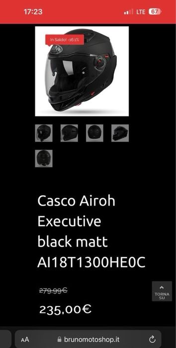 Мото шолом Airoh black matt agv шлем оригінал Italy