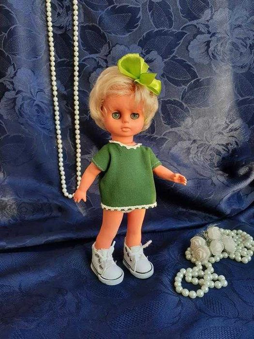 1970-е! VEB Puppenfabrik Elsterwerda кукла ГДР винтаж 23 см куколка