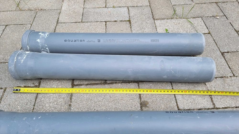 Rura kanalizacyjna wentylacyjna 75 mm rury kolanka, redukcje, zaślepki