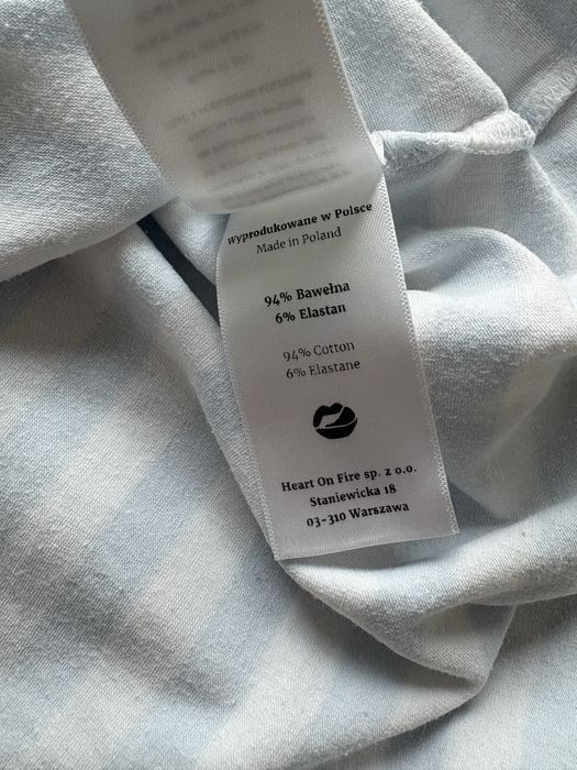 Plny Lala koszulka t-shirt w paski Kiss XXS XS S 32 34 36