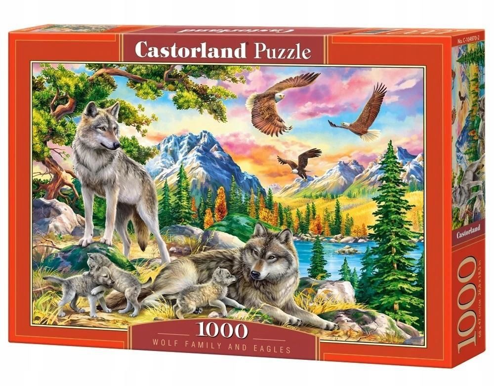 Puzzle 1000 Wolf Family And Eagles Castor