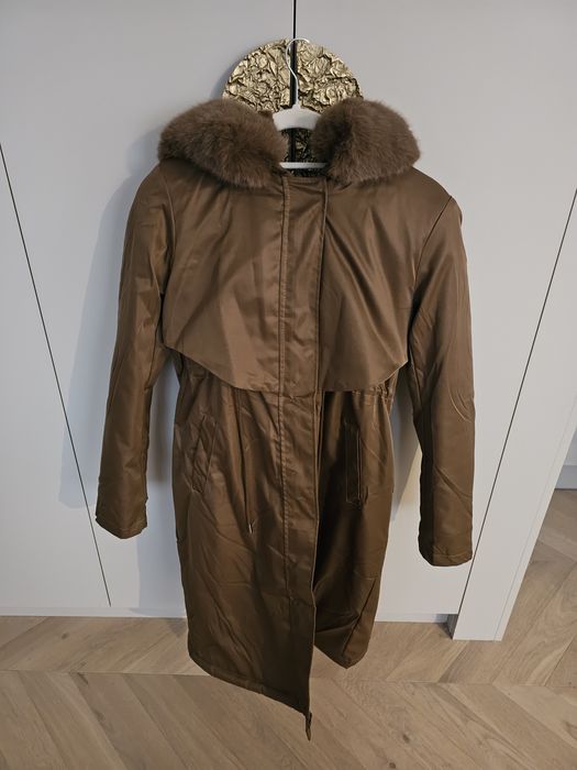 Kurtka zimowa brązowa miś M