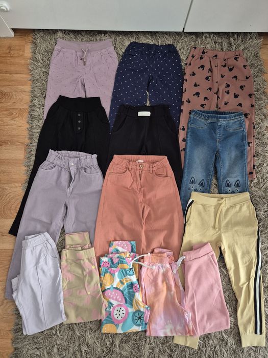 Mega paka ubrań Coccodrillo,smyk itp.dla dziewczynki 128cm. Super stan