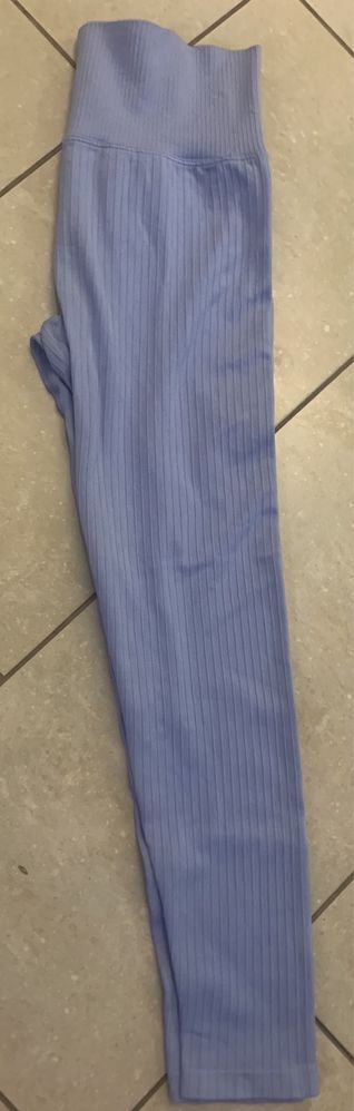 TCM by Tchibo sportowe błękitne legginsy r. M getry jak nowe, Push Up