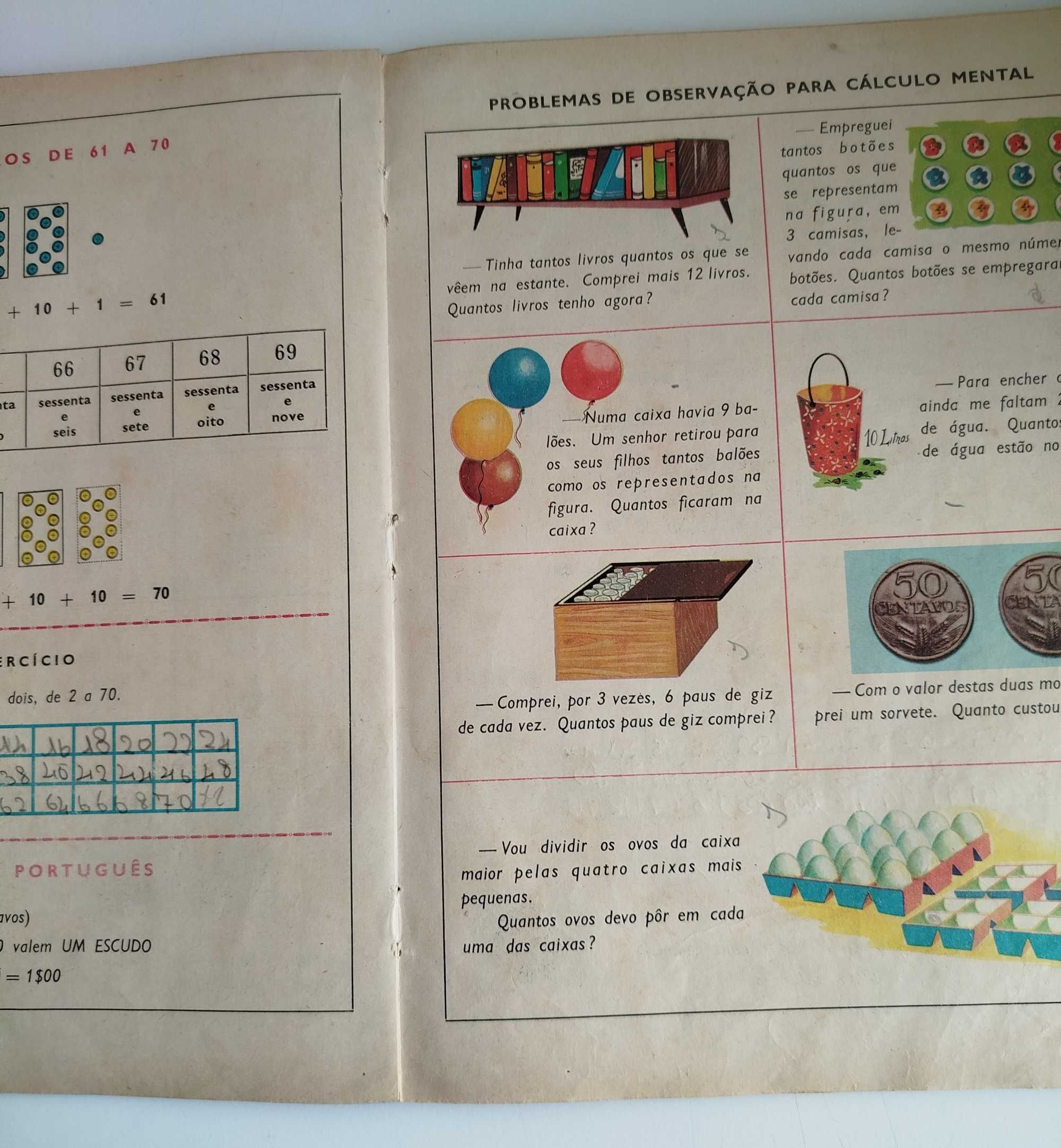Livro Escolar Antigo - Anos 70