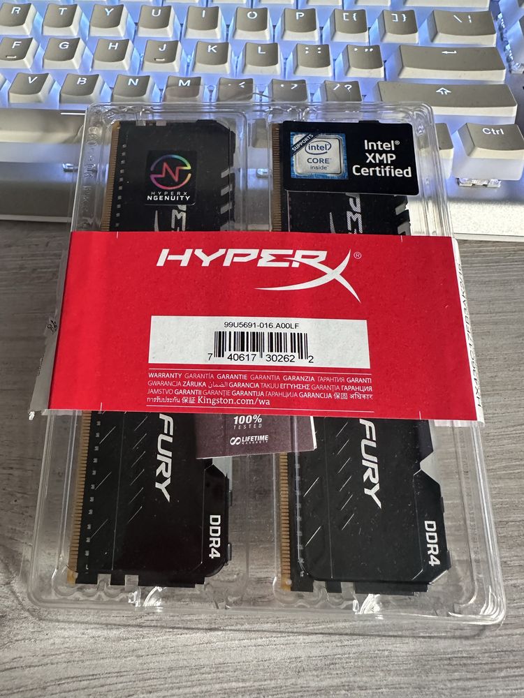 Pamięć HyperX Fury RGB, DDR4, 16GB 3600MHz, CL17