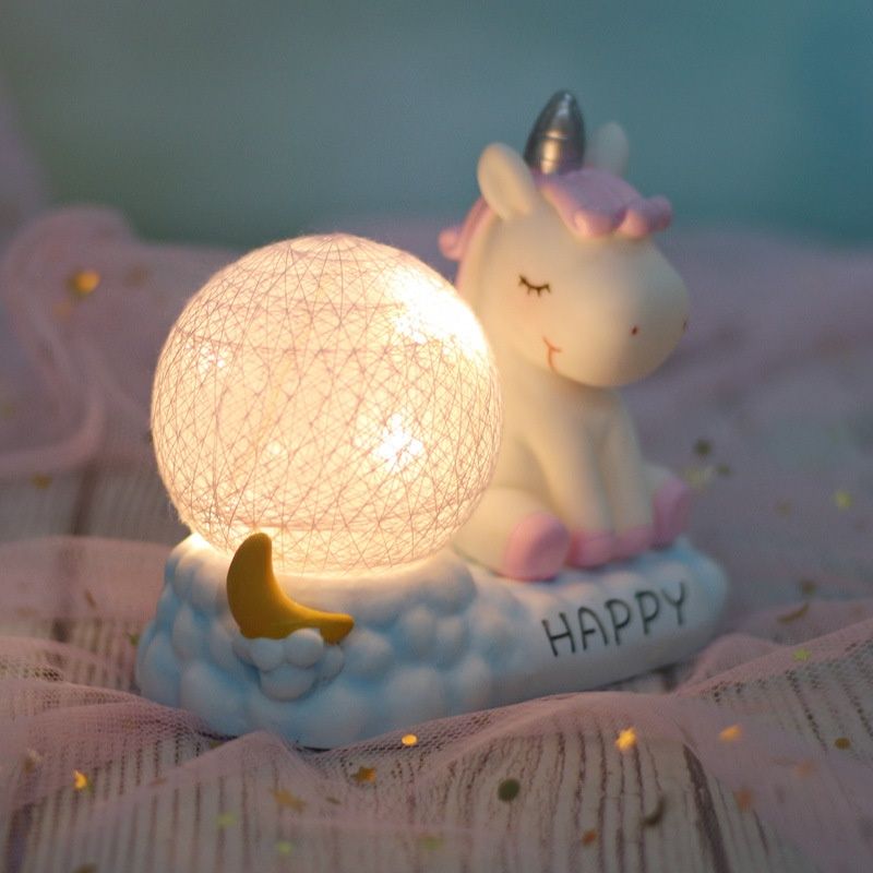 Единорог с шариком, светодиодный Детский светильник, ночник, игрушка