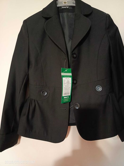 Піджак жакет дитячий чорний класичний