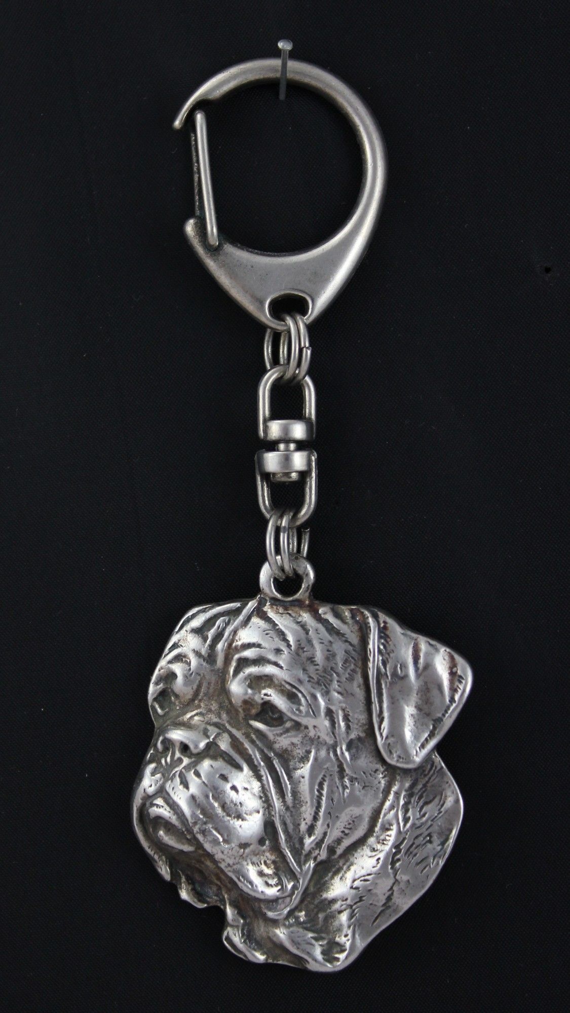 Dog z Bordeaux brelok posrebrzany Art-Dog