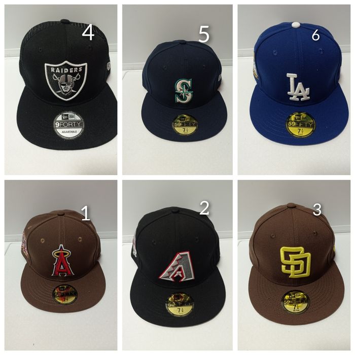 Кепка MLB бейсболка  Los Angeles Dodgers Raiders Seattle Mariners