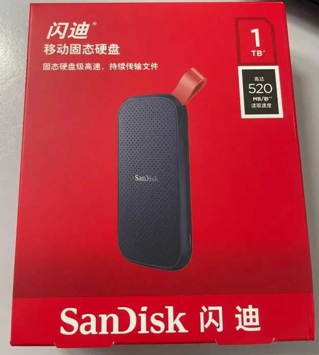 Sandisk E30 1 ТБ ОРИГИНАЛ внешний SSD, USB-C 3.2 520 МБ/с