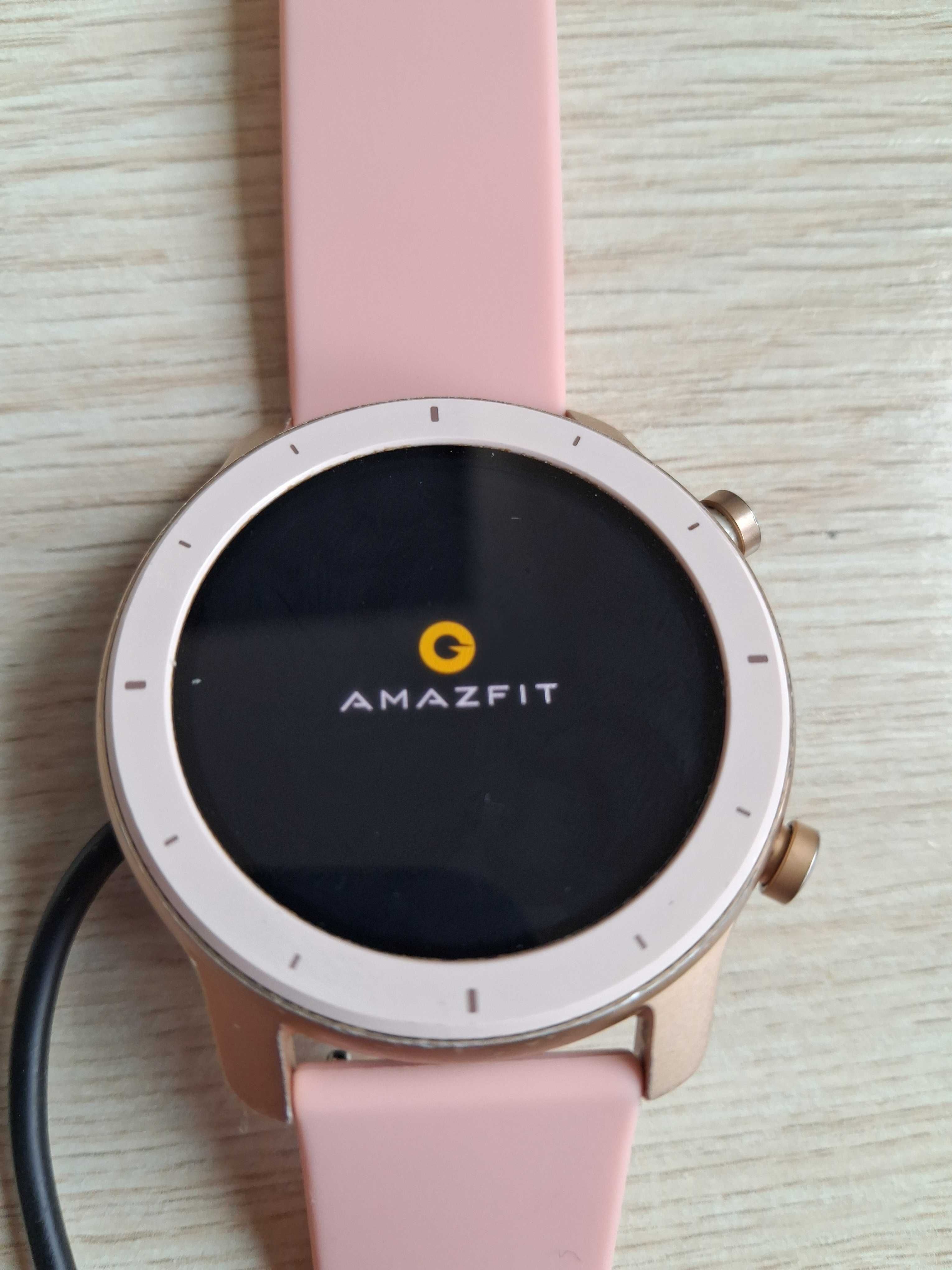 Smartwatch Zegarek Opaska Amazfit GTR A1910 Różowy uszkodzony komplet