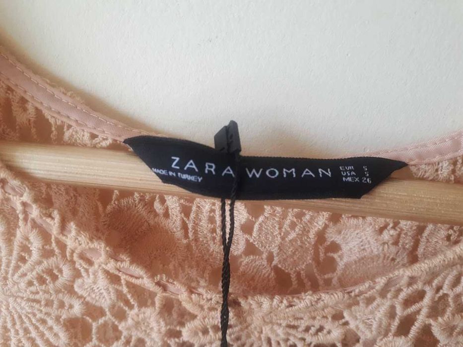 Zara Woman // Blusa renda guipura S/M // Nova com etiqueta