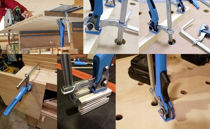 Ścisk Dźwigniowy 160 X 60 Mm Do Szyny Hikoki Festool Makita Odkuwany