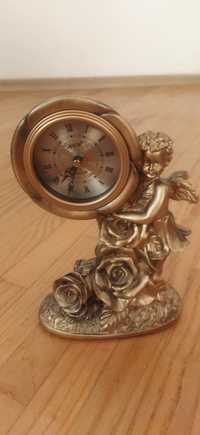 Часы "Ангел с розами" цвет золотой, 25см