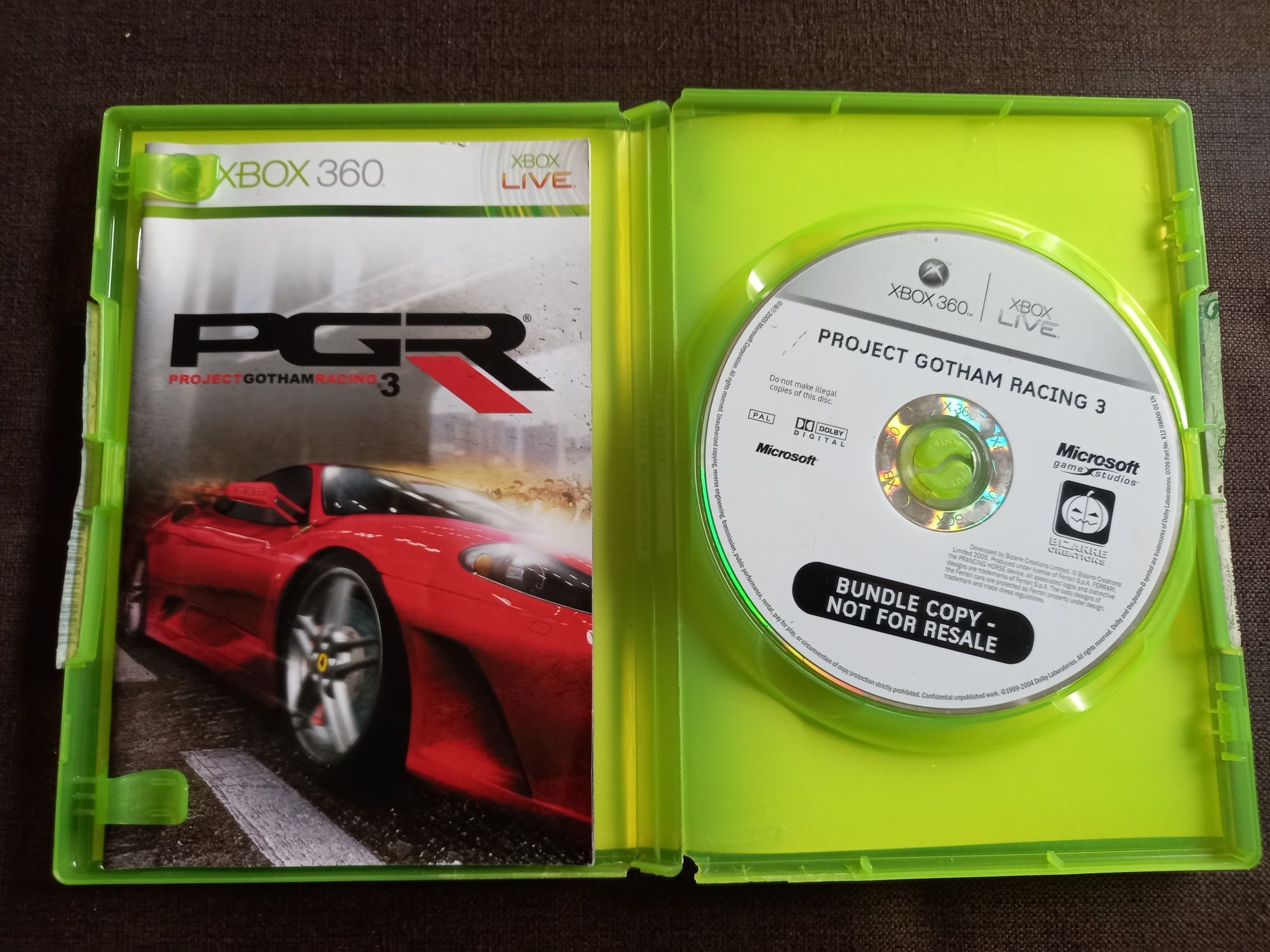 Gra PGR 3 na xbox 360 Project Gotham Racing Pgr3