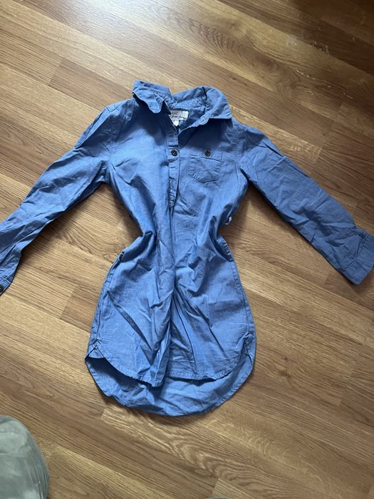 Sukienka jeansowa koszulowa h&m 116