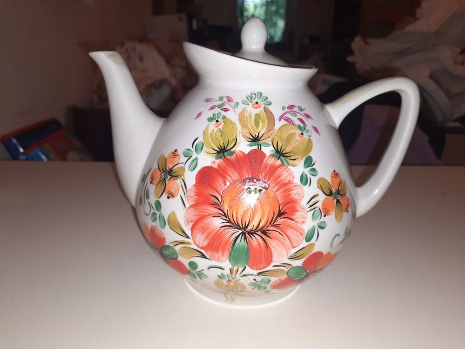 Чайник, заварник ручного розпису